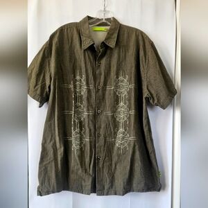 Mountain‎ Dew Skater Short Sleeve Camp Shirt Size XL